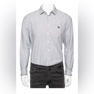 *Authentic* Men’s Burberry Brit Casual Pinstripe Shirt Sz XXL